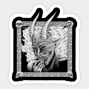 Satan In Self Sticker